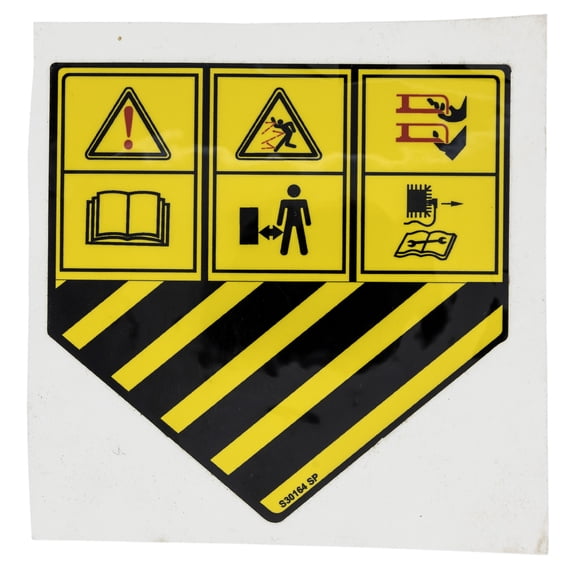MTD 777S30164 Label-Safety Pict 1112a Columbia SP976 SP996 SP978 SP998