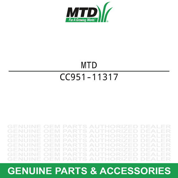 MTD 951-11317 Cylinder Baffle Troy-Bilt