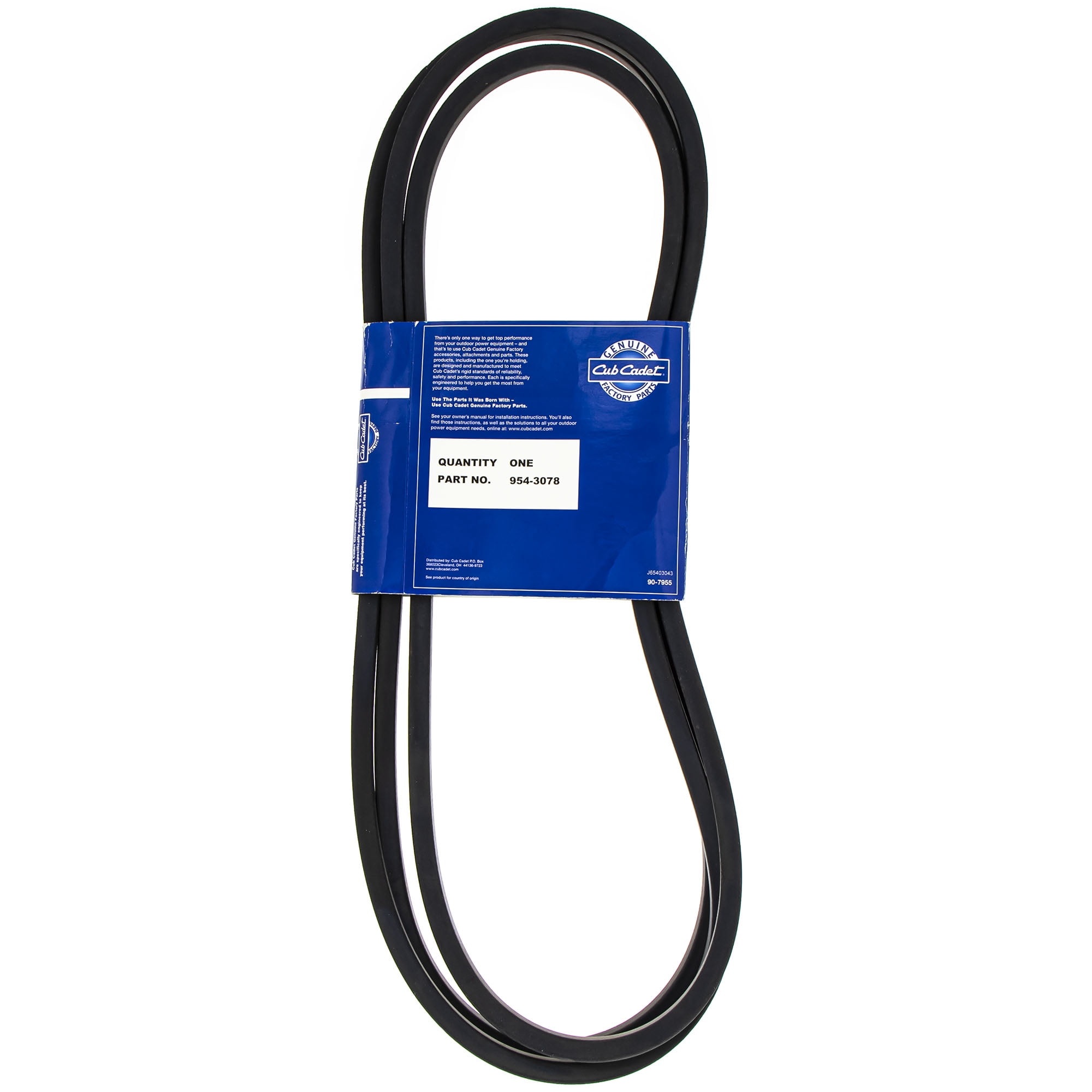 MTD 9543078 Spindle Drive Belt 54" Deck for White Outdoor ZT 2150 Z200 Z180L Z220 2250 7543078