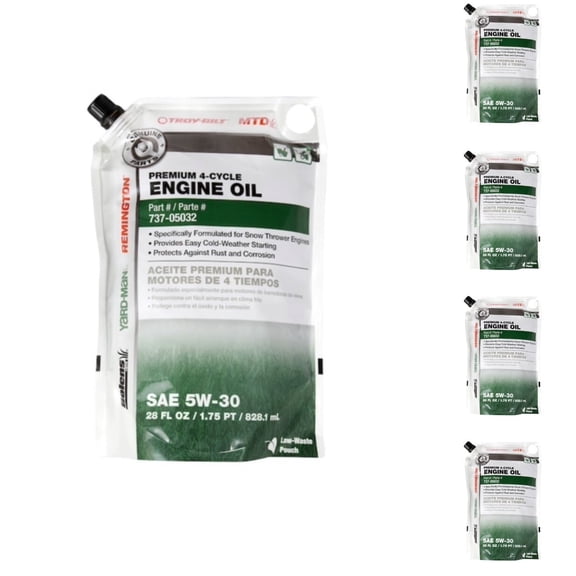 MTD Genuine Parts (5 PACK!) 28-Oz. 4-Cycle Engines 5w-30 Conventional Engine Oil