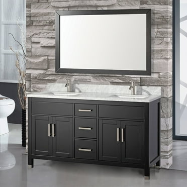 MTD Vanities Ricca 60 in. Double Sink Bathroom Vanity Set