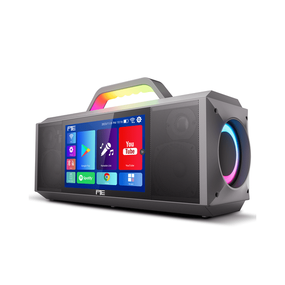 MTE Karaoke Machine, Bluetooth Speaker PA System for Adults & Kids , 8'' Subwoofer, Wireless Singing Machine for Christmas Party, Wedding, Gathering