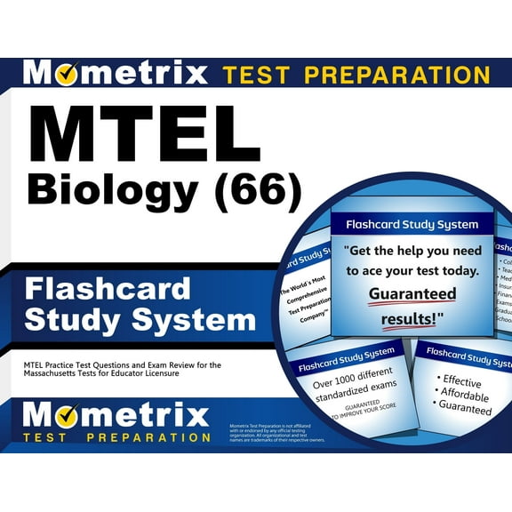 MTEL Biology (66) Flashcard Study System : MTEL Practice Test Questions and Exam Review for the Massachusetts Tests for Educator Licensure (Cards)