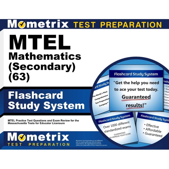 MTEL Mathematics (Secondary) (63) Flashcard Study System : MTEL Practice Test Questions and Exam Review for the Massachusetts Tests for Educator Licensure (Cards)
