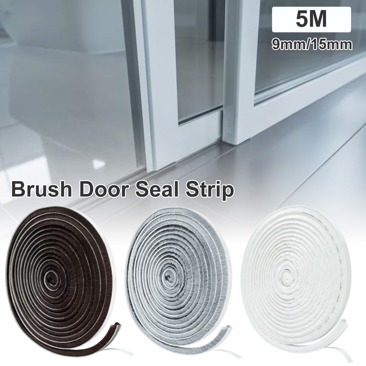 MTFun 16.4Ft Door Weather Stripping High Density Felt Windproof Door