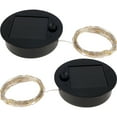 thumbnail image 1 of MTFun 2Pcs Solar Lantern Light Replacement Top with 30 LED String Light LED Solar Panel Lantern Lid Round Solar Lights Replacement Part for Watering Can Lights Outdoor Hanging Lanterns, 1 of 6