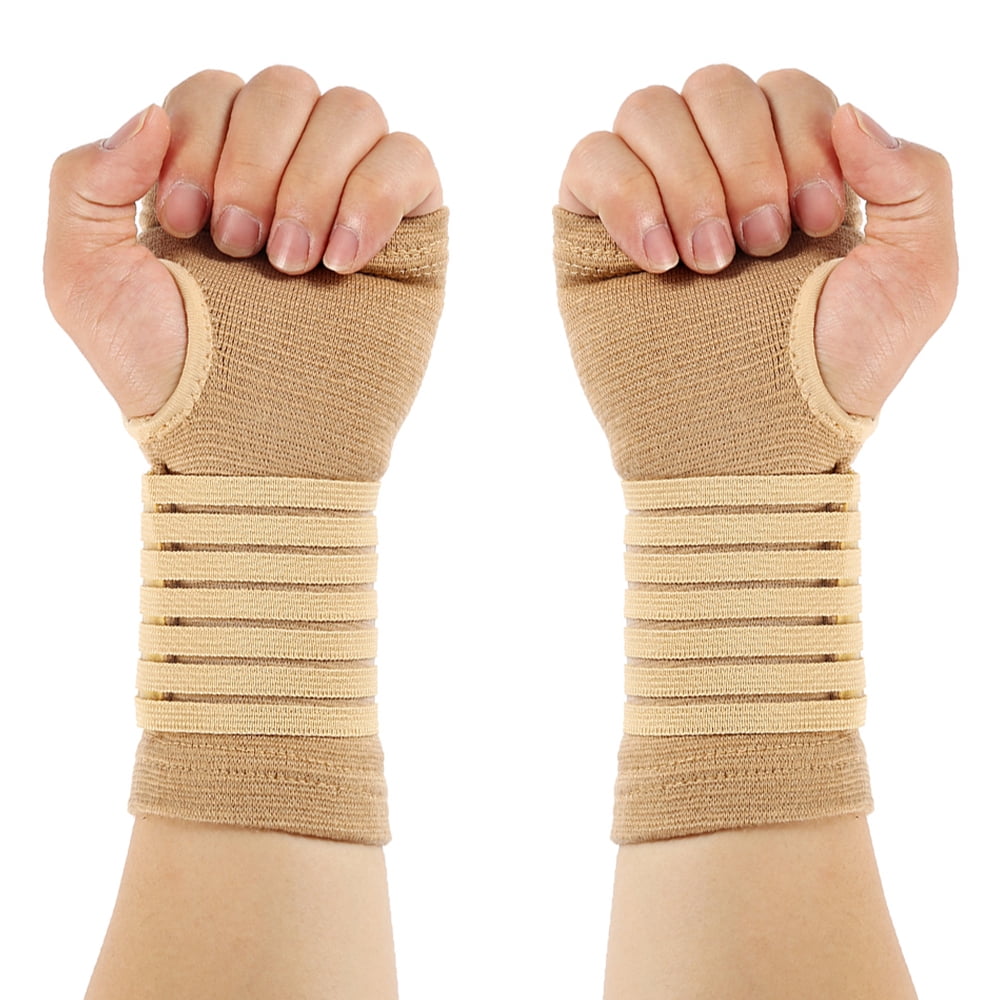 MTFun 2pcs Adjustable Wrist Hand Strap Protector Arthritis Sprains Strain Support Sleeve Bandage
