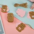thumbnail image 1 of MTFun 50PCS Baby Feet Kraft Paper Tags with Natural Jute Twine Durable Paper Labels Newborn Boy Girl First Birthday Christening for Baby Shower Birthday Party Decoration, 1 of 8
