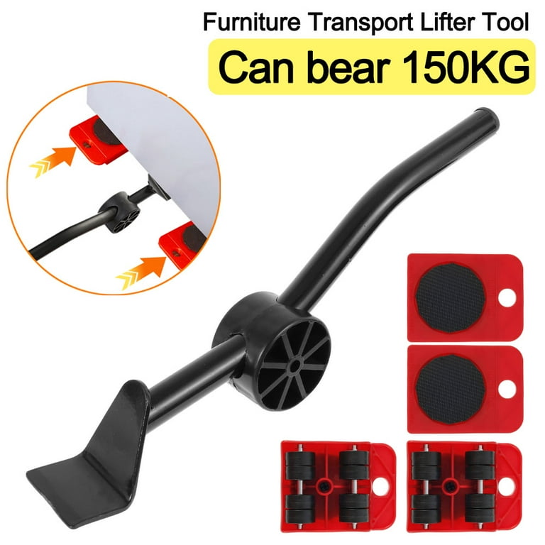 Furniture Slides Kit,Furniture Lifter,Convenient Moving Sliders for Heavy  Furniture Moving Pad,Appliance Mover Leverage Tools Refrigerator