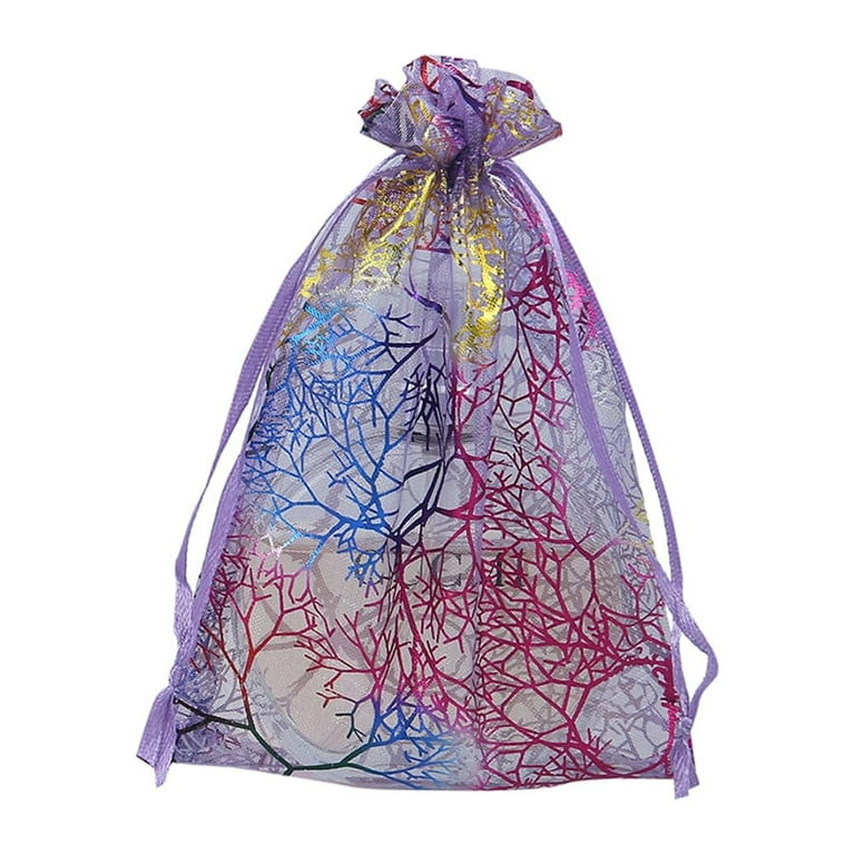 MTFun HOTBEST100pcs Organza Bag 7x9 9x12 10x15 13x18 Drawstring