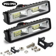 MTFun LED Light Bar LED Work Light Car Bumper Led Light 18W Flood LED Work Light Driving Light Fog Light Off Road LED Light Bar IP67 Waterproof for Motorcycle Tractor Car Trucks ATV SUV