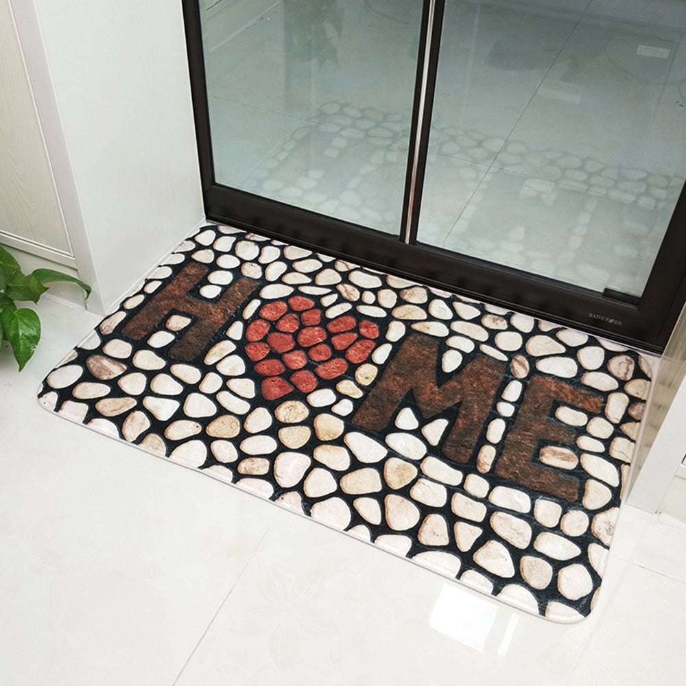 MTFun Outdoor Doormats Indoor Entrance Rug Super Absorbs Non Slip Door