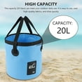 thumbnail image 1 of MTFun Premium Collapsible Bucket with Handle, Portable Camping Bucket, Ultra Lightweight Outdoor Basin Fishing Bucket, Folding Bucket for Fishing, Camping, Hiking, Car Washing, Boating Gardening, 1 of 8