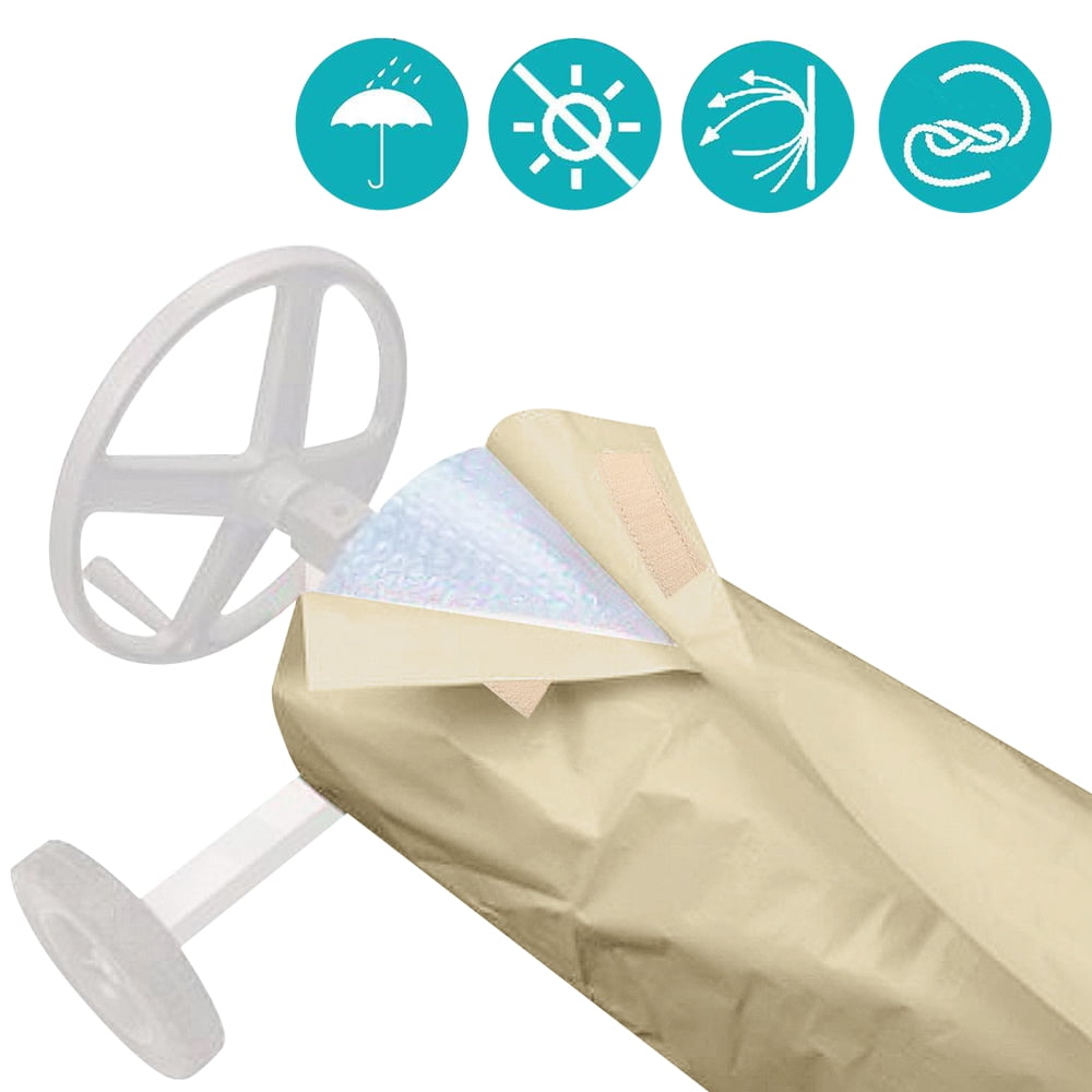 MTFun Solar Reel Blanket Cover with Drawstring and Velcro Heavy Duty