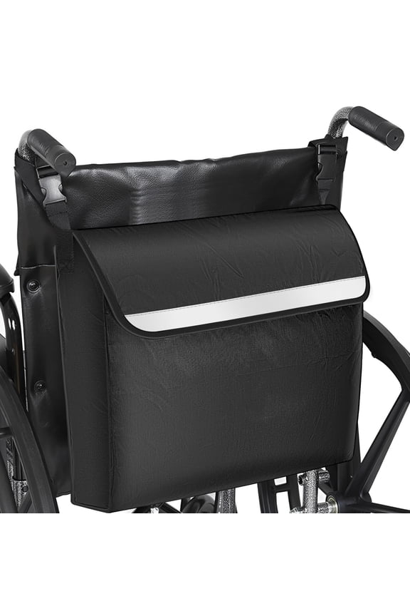 MTFun Wheelchair Backpack Bag, Wheelchair Bag for Back of Chair, Large Capacity Oxford Cloth for Wheelchair Walker Rollator Mobility Scooter