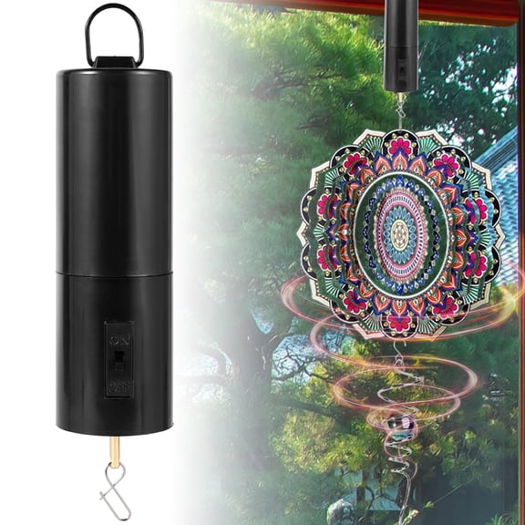 MTFun Wind Spinner Motor, Hanging Rotating Motor, Wind Chime Motor with 6 Pounds Weight-Bearing Capacity 30RPM, Plastic Battery Powered, for Disco Balls Wind Chimes Wind Spinners