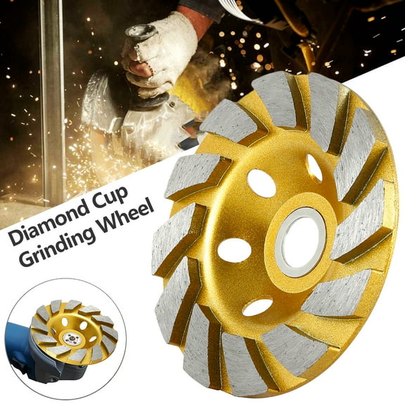 MTFun Wood Carving Disc,Diamond Cup Grinding Wheel,4 Inch Universal Diamond Grinding Disc for Angle Grinder Fit Concrete,Marble,Granite,Natural Stone