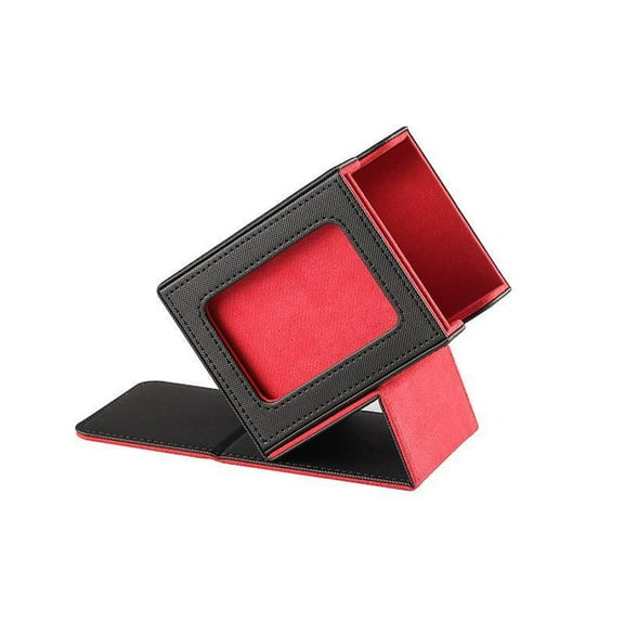 MTG Commander Card Deck Box for MTG Commander 100 Classic Satin Finish Includes PU Leather Storage Shell Patented Design Secure Storage for 100 Double-Sleeve Cards