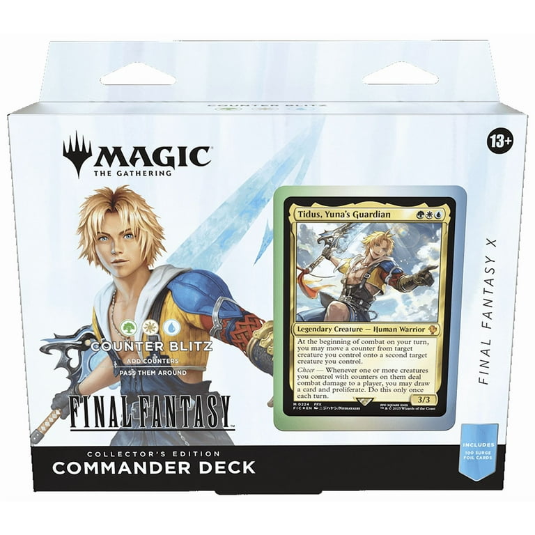 Free Shipping! Wizards of the Coast Magic The Gathering Final Fantasy  Commander Deck Collector Edition Surge Foil Strategy - Walmart.com