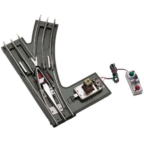 MTH 11-99076 Standard Gauge Tinplate Black 72 Inch Remote RH Switch