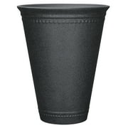My Texas House 16.1 D   20.1 H Asti Tall Black 100% Recycled Resin Tall Planter