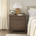 thumbnail image 1 of My Texas House Hartwell 3 Drawer Nightstand with USB, Heritage Oak, 1 of 18