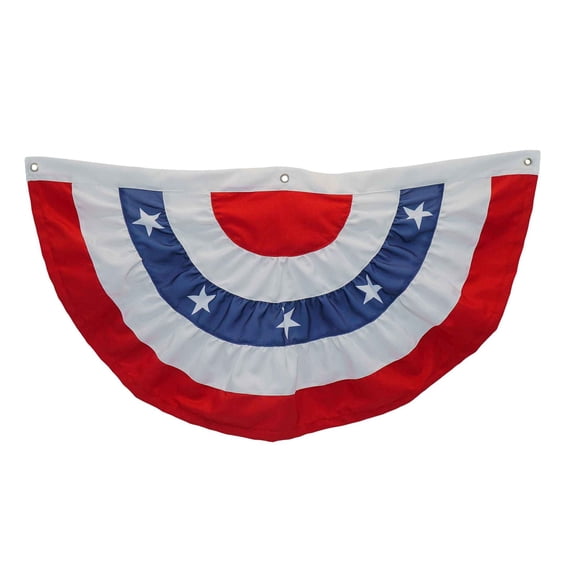 Patriotic Bunting, Red, White & Blue, 36" x 18", by My Texas House