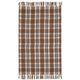 thumbnail image 1 of My Texas House Fall Taupe Plaid Indoor/Outdoor Layering Rug, 38" x 58", 1 of 5