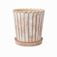 thumbnail image 1 of My Texas House 8" Shell Planter Terra, High-Quality Ceramic Pot, 8.1" Diameter x 8.5" Height, Unique Design, 1 of 8