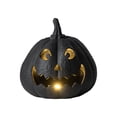 thumbnail image 1 of My Texas House Halloween Jack-o'-Lantern Tabletop Decoration, Black, 9", 1 of 6