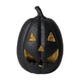 thumbnail image 1 of My Texas House Halloween Jack-o'-Lantern Tabletop Decoration, Black, 13", 1 of 6