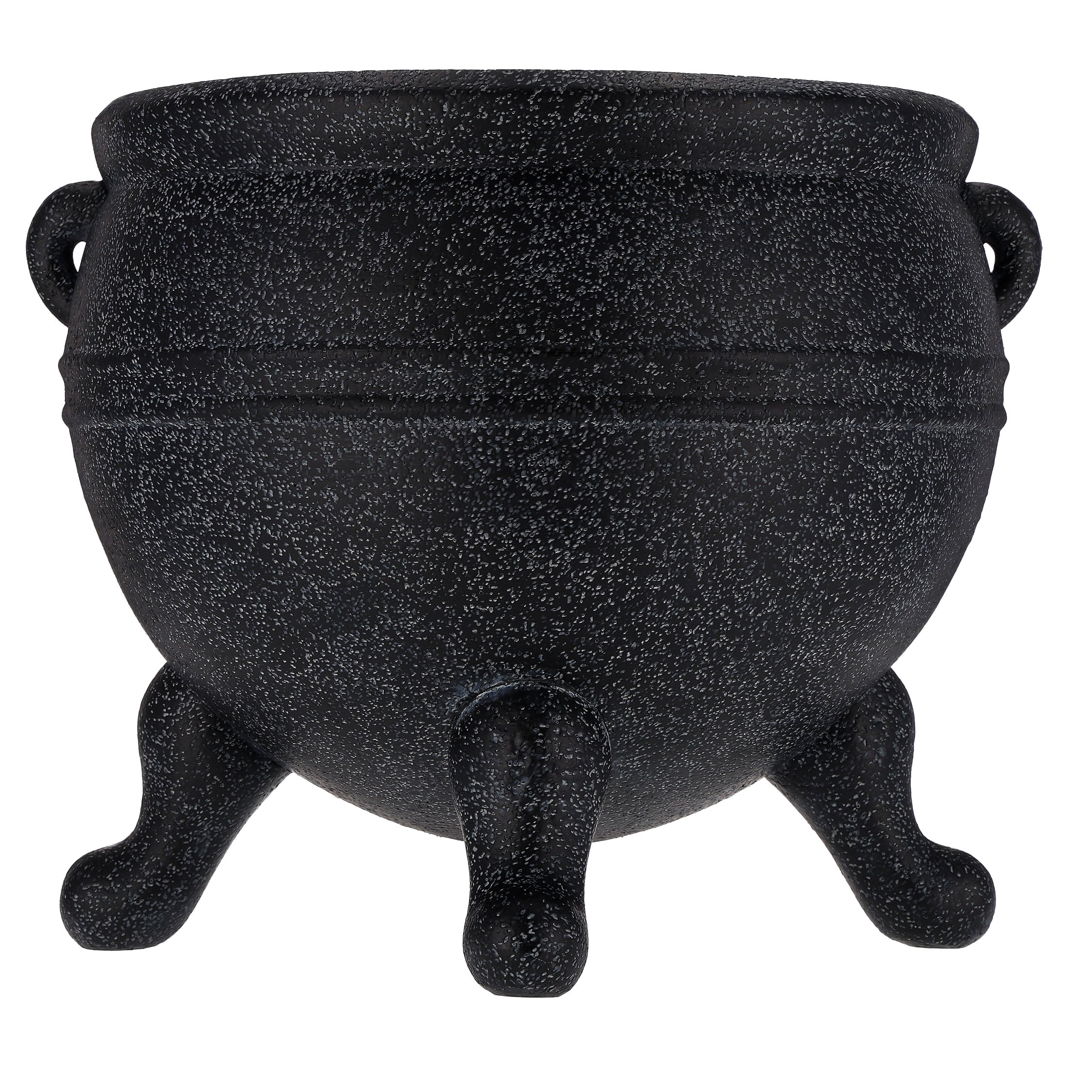 My Texas House Halloween Cauldron Decorative Planter, Black, 14" x 12"