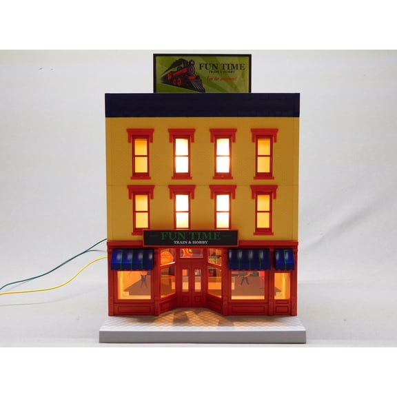 MTH Fun TIME Train & Hobby 3-Story City Building 30-90659