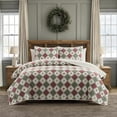 My Texas House Holiday Icons Red/Green 3-Piece Quilt Set, Full/Queen ...