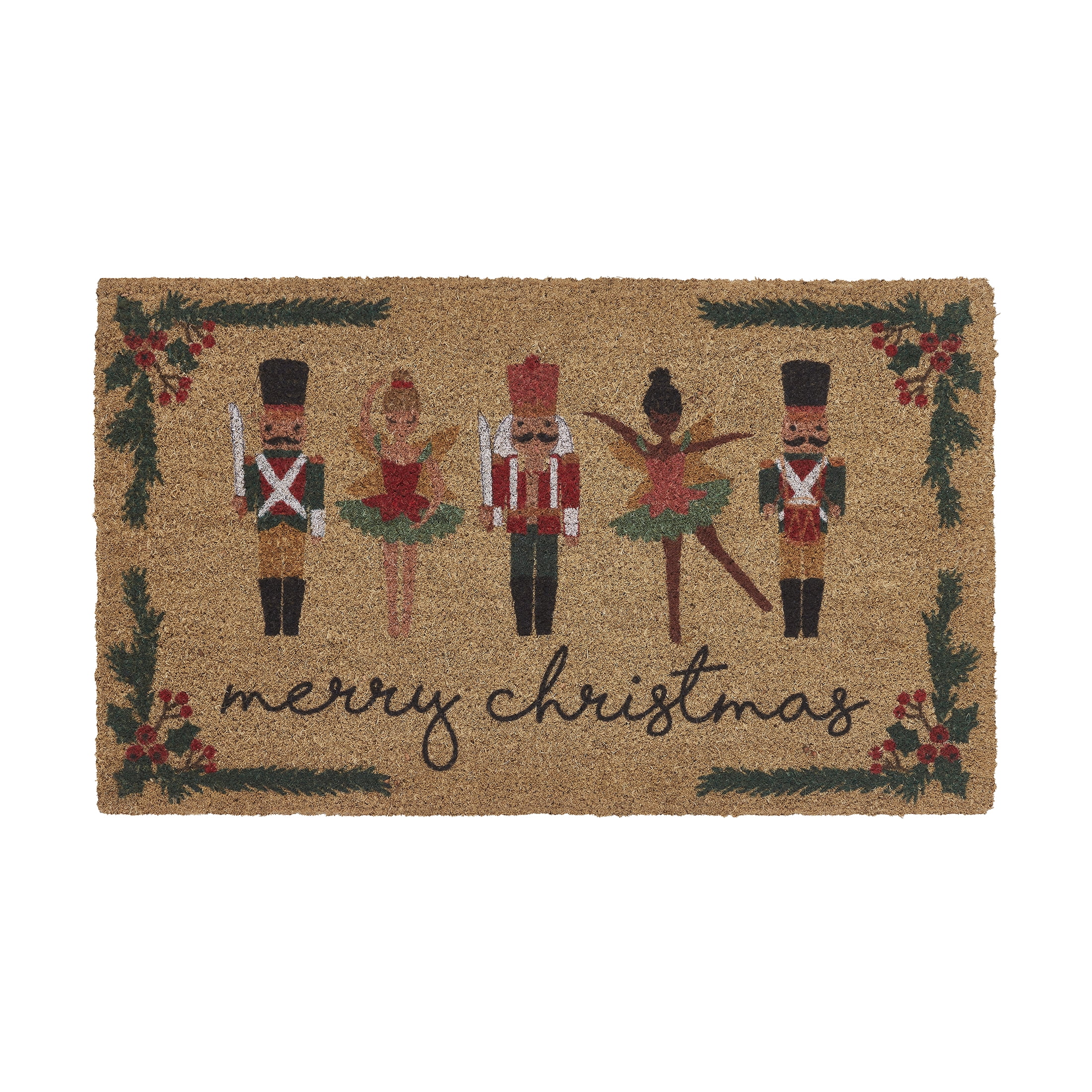 My Texas House Multicolor Nutcracker Ballet Outdoor Coir Doormat, 18" x 30"