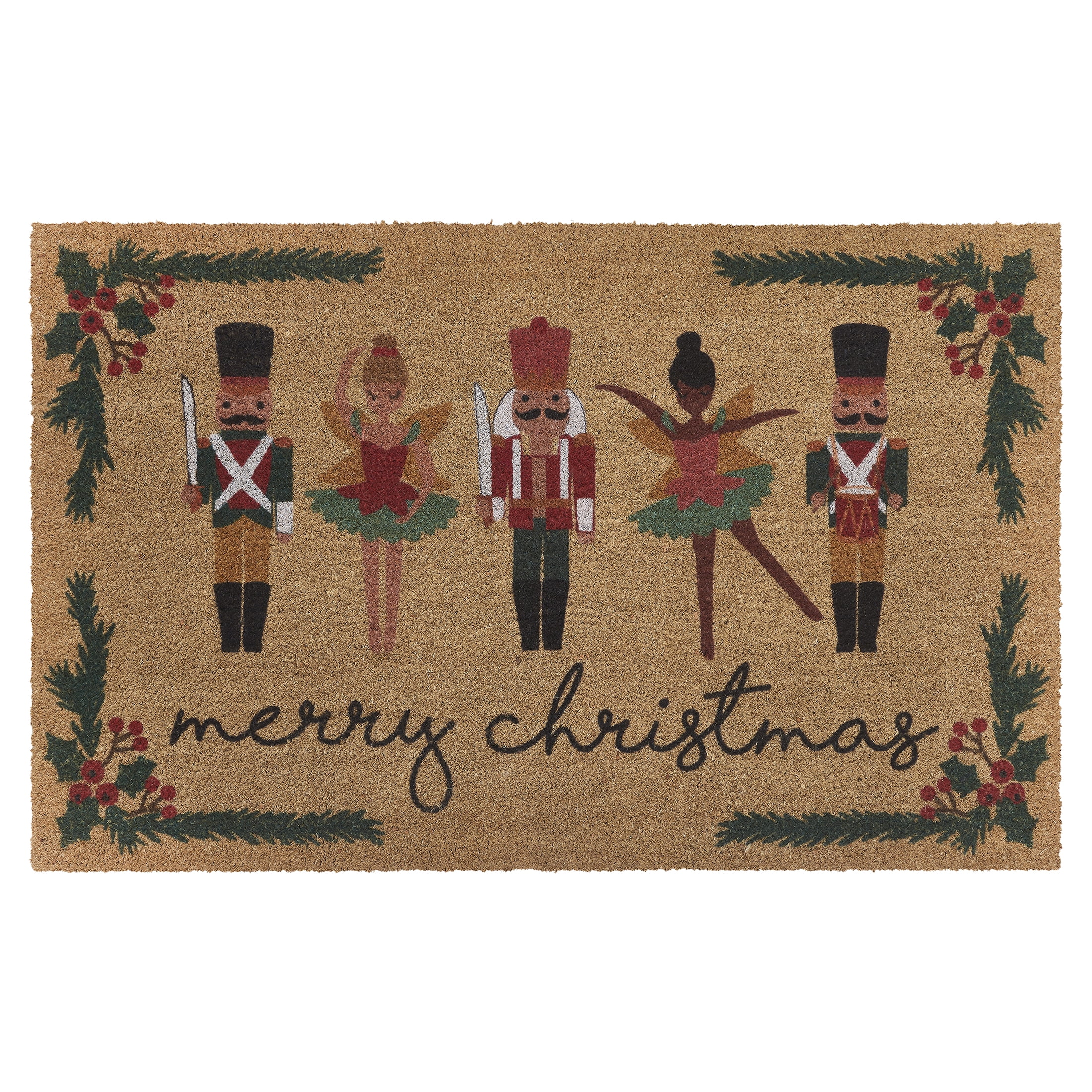 My Texas House Multicolor Nutcracker Ballet Outdoor Coir Doormat, 30" x 48"