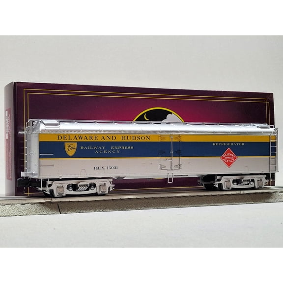 MTH PREMIER DELAWARE & HUDSON R50B EXPRESS REEFER #15031 O GAUGE 20-94755-15031