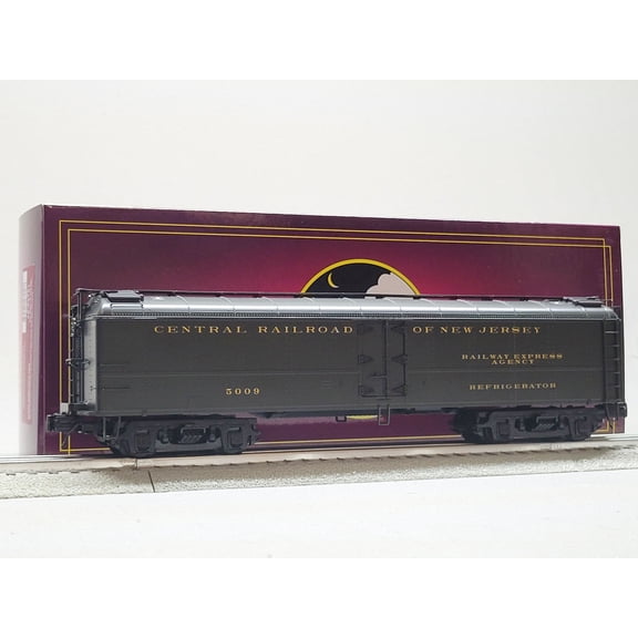 MTH PREMIER JERSEY CENTRAL R50B EXPRESS REEFER #5009 O GAUGE 20-94751-5009