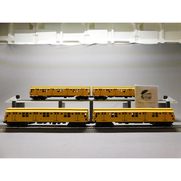 MTH PREMIER MTA - MOW R9 4-CAR SUBWAY SET W/PROTO 3 O GAUGE 20-21944-1