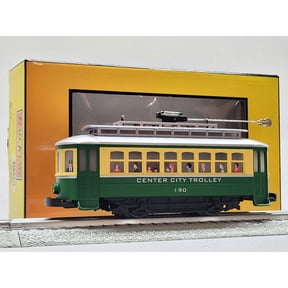 MTH RAILKING CENTER CITY BUMP N GO TROLLEY #190 O GAUGE street car 30-5259