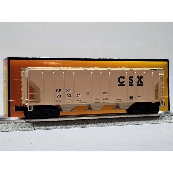 MTH RAILKING CSX PS-2 DISCHARGE HOPPER CAR #203324 O GAUGE 30-75771