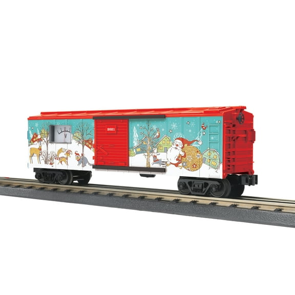 MTH RAILKING Christmas BOXCAR w/ Power Meter 2021 O Gauge 30-71061