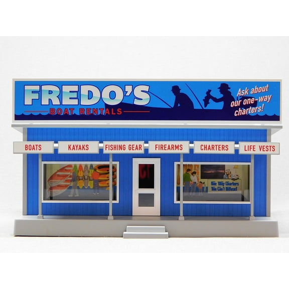 MTH RAILKING FREDO'S Boat RENTALS Road Side Stand Building O Gauge 30-90629
