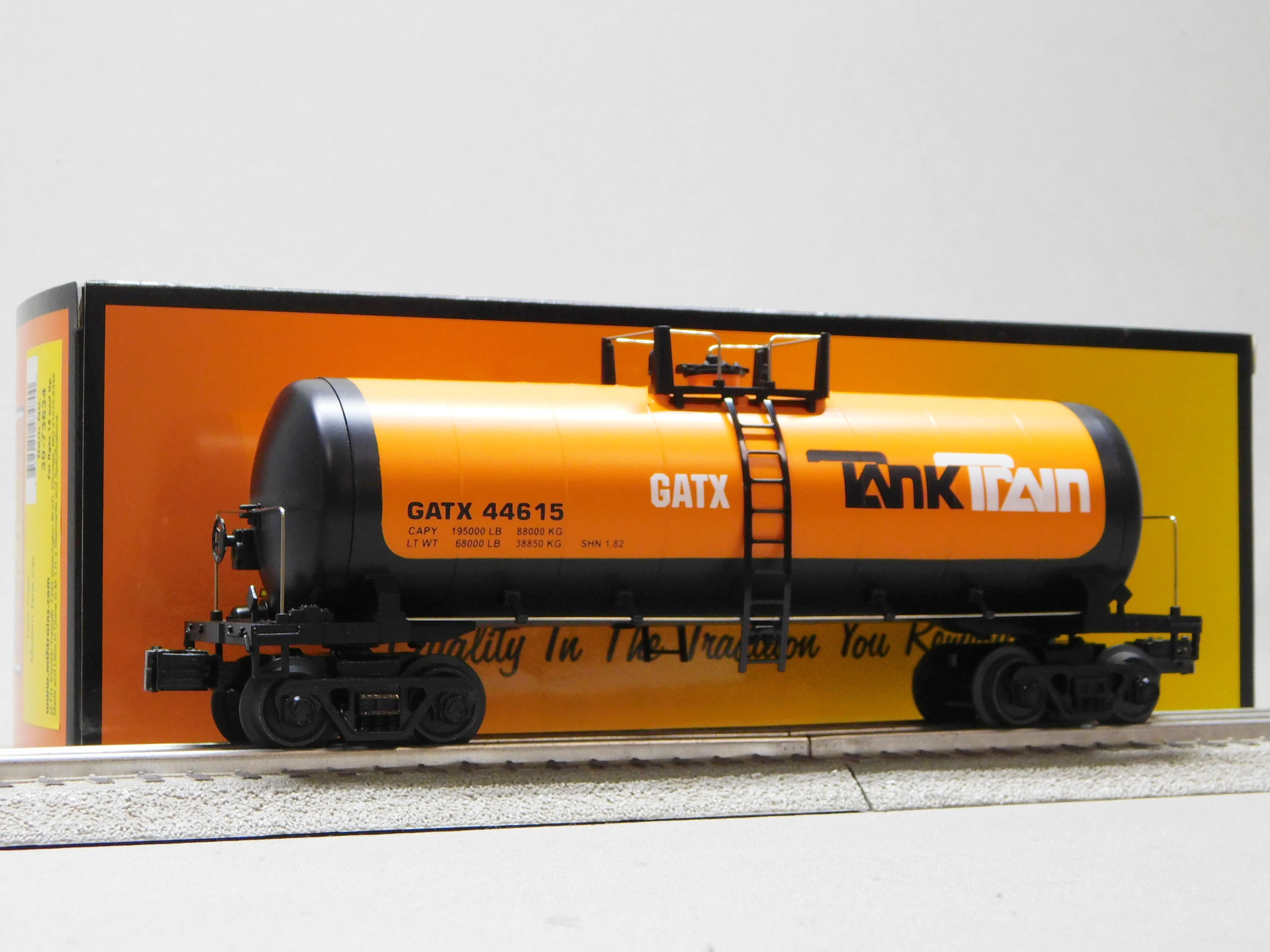 MTH RAILKING GATX TANK TRAIN MODERN TANK CAR #44615 O GAUGE 30-73634 ...