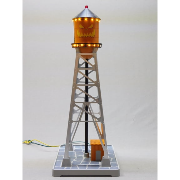 MTH RAILKING HALLOWEEN 193 INDUSTRIAL WATER TOWER LED O GAUGE 30-90726