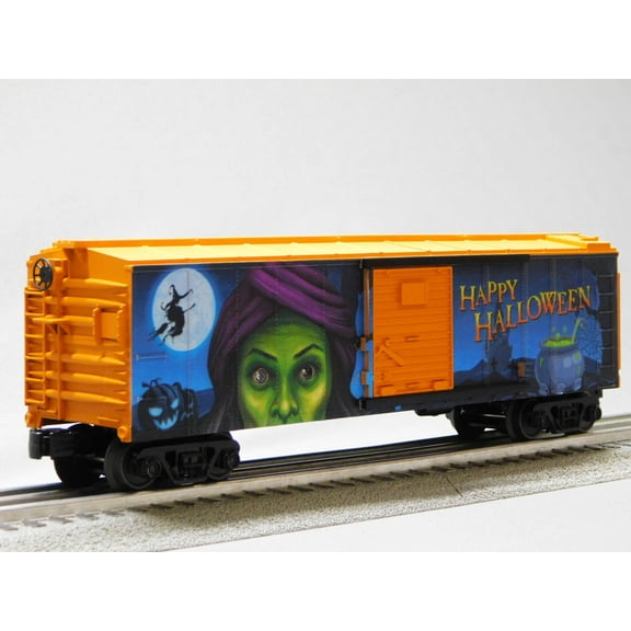 MTH RAILKING Happy Halloween BOXCAR W/Glowing LEDs O Gauge 30-71152 New