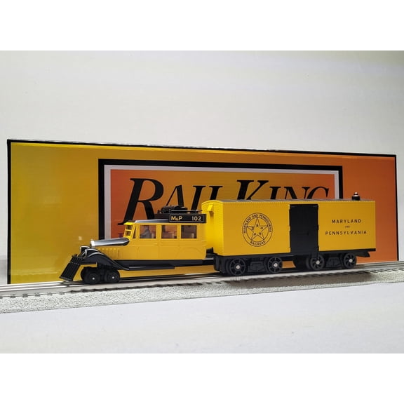 MTH RAILKING MARYLAND & PENNSYLVANIA GALLOPING GOOSE DIESEL ENGINE O GAUGE 30-21308-1