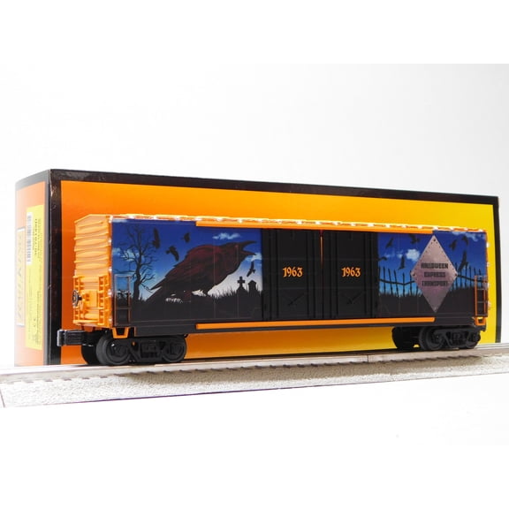 MTH RAILKING RAVEN HALLOWEEN EXPRESS TRANSPORT 1963 BOXCAR 30-70149D