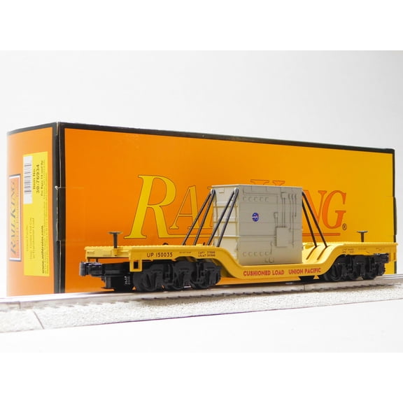 MTH RAILKING UNION PACIFIC DEP. CENTER FLAT W/ TRANSFORMER O GAUGE 30-76934