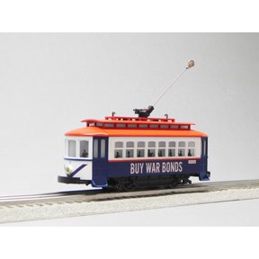 MTH RAILKING WAR BONDS BUMP N GO TROLLEY O GAUGE 30-5217